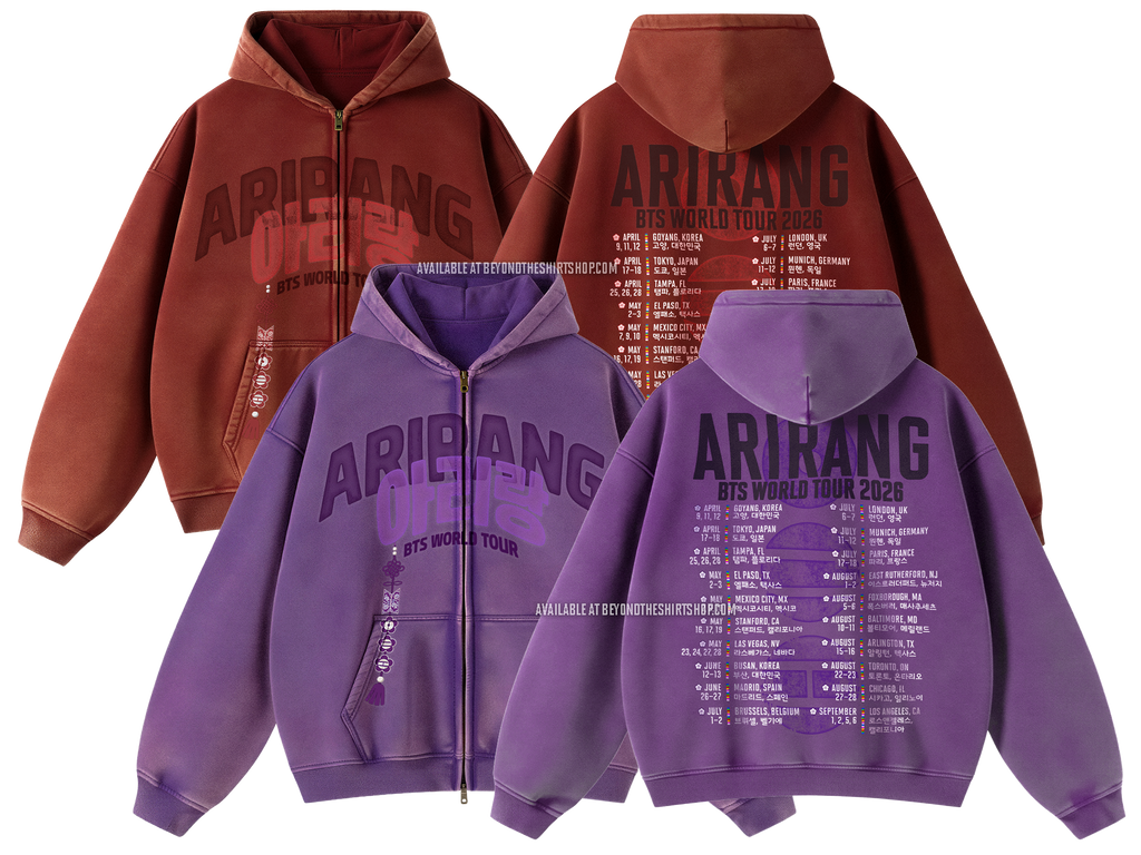 Pre-Order] Arirang Norigae Tour Zip Up Hoodie (Ships mid-June