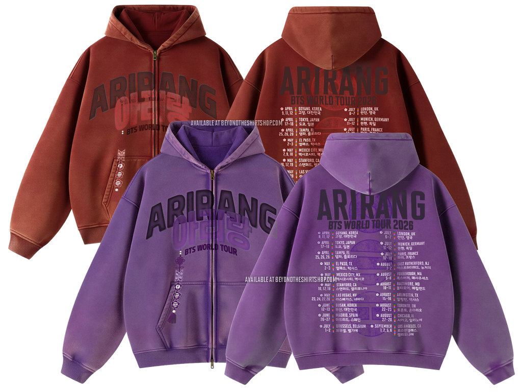 Arirang Norigae Tour Zip Up Hoodie [Pre-Order] – Beyond The Shirt