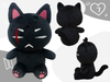 Catgust D Keychain or Seated Mini Plushie