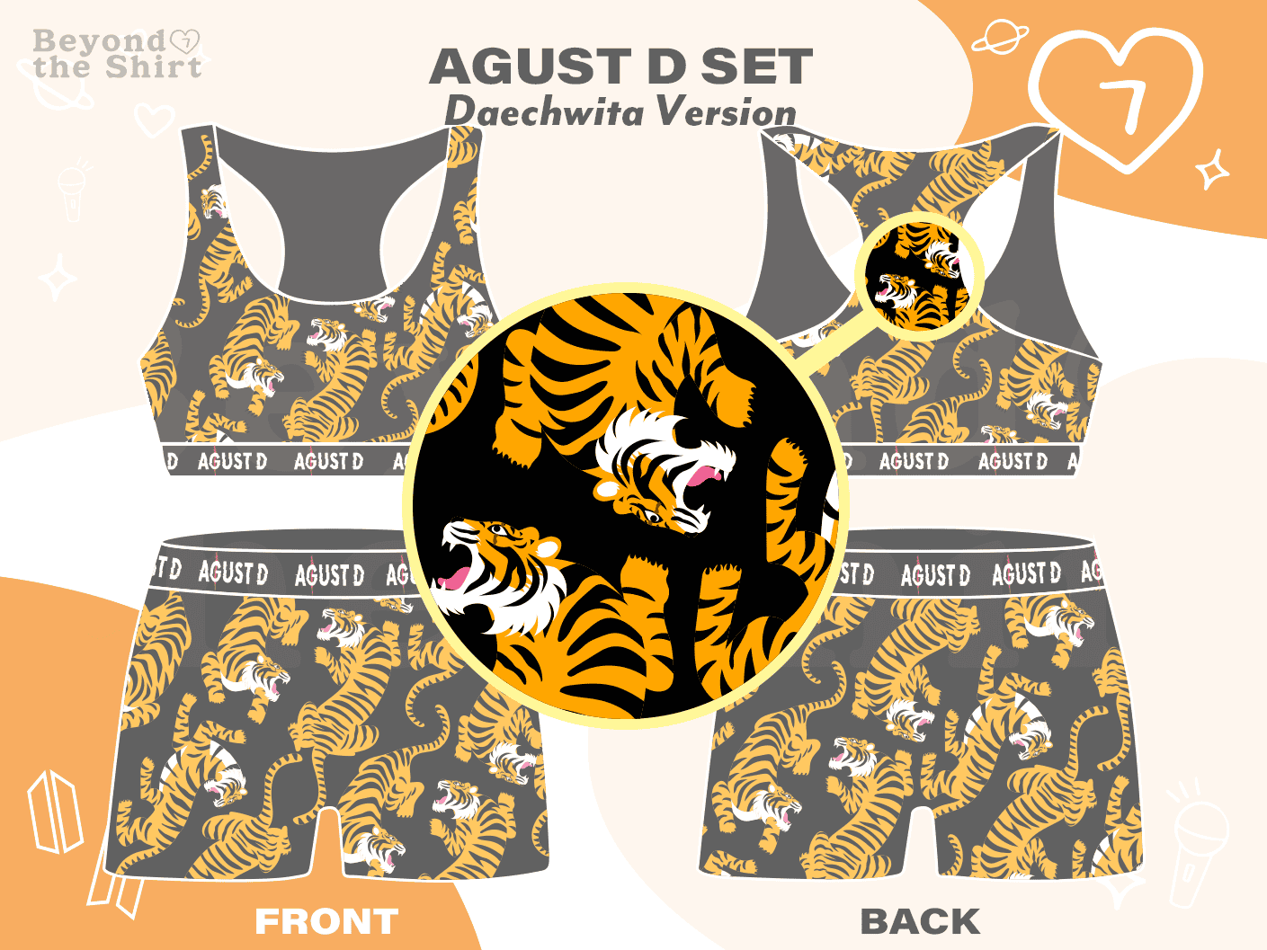 Agust D Daechwita Version Underwear Set (read description for details)