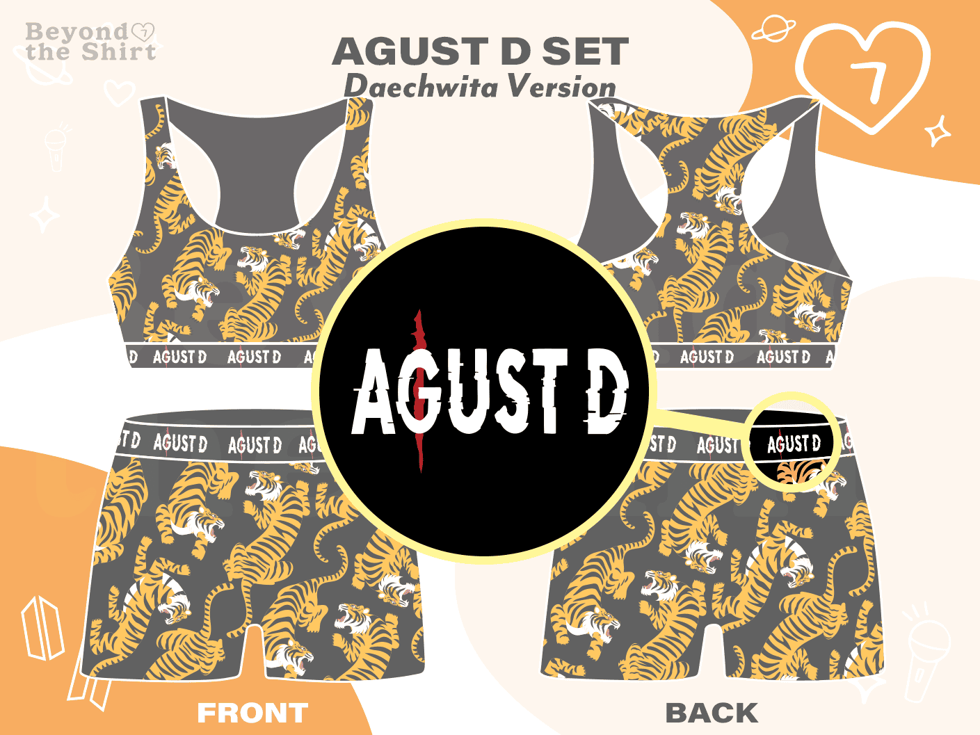 Agust D Daechwita Version Underwear Set (read description for details)