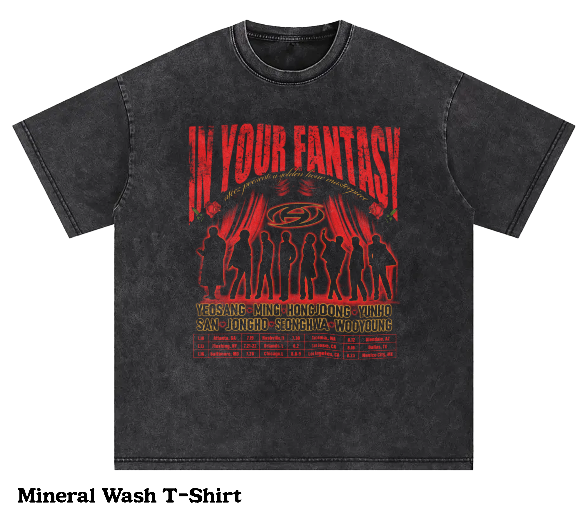 Front-Only Design✨Ateez In Your Fantasy Tour Shirt