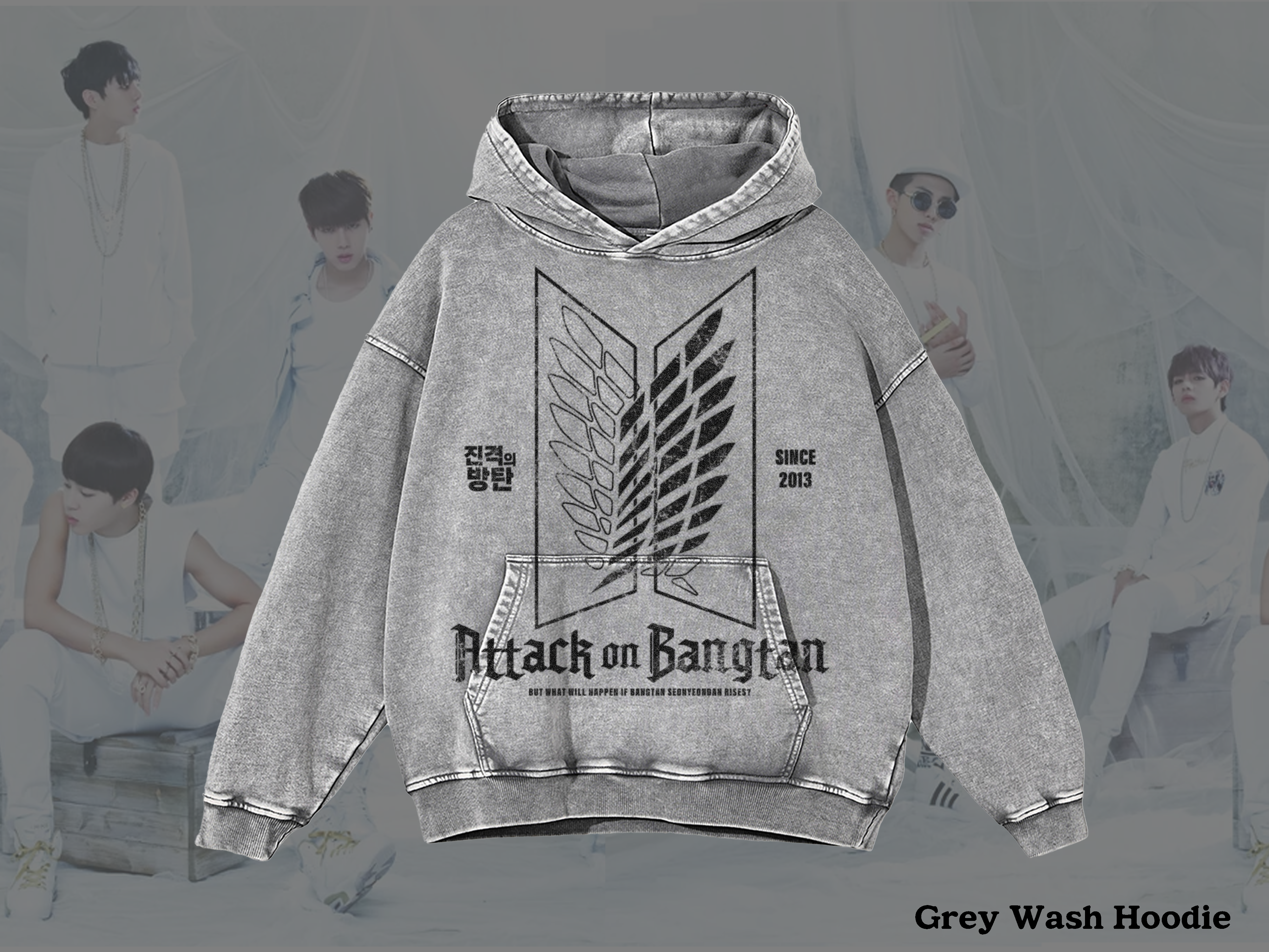 Attack on Bangtan Shirts and Hoodies (Ships Late Feb)