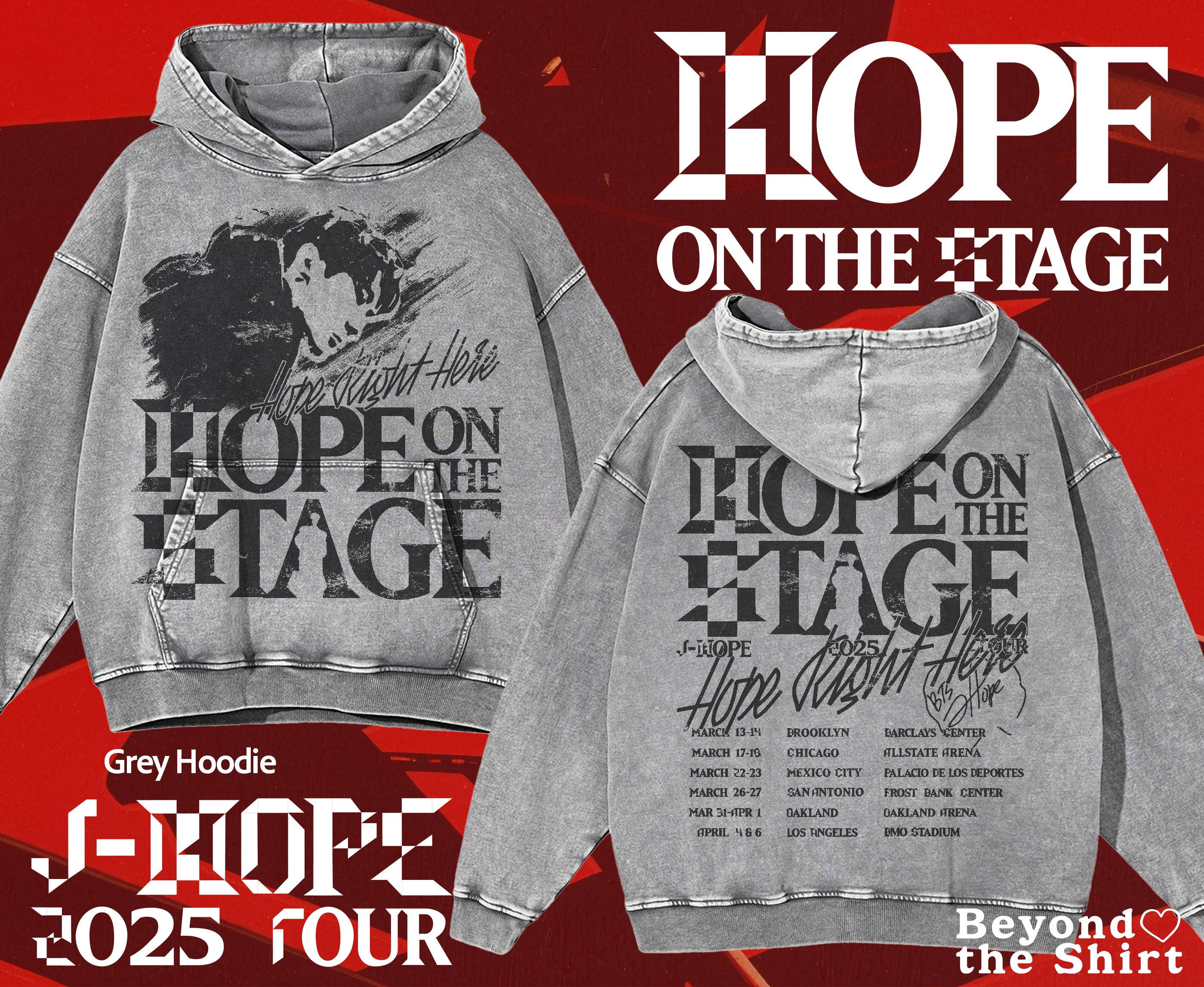 J-Hope Hope on the Stage Tour Shirt Concert (Pre-Order Late Feb)