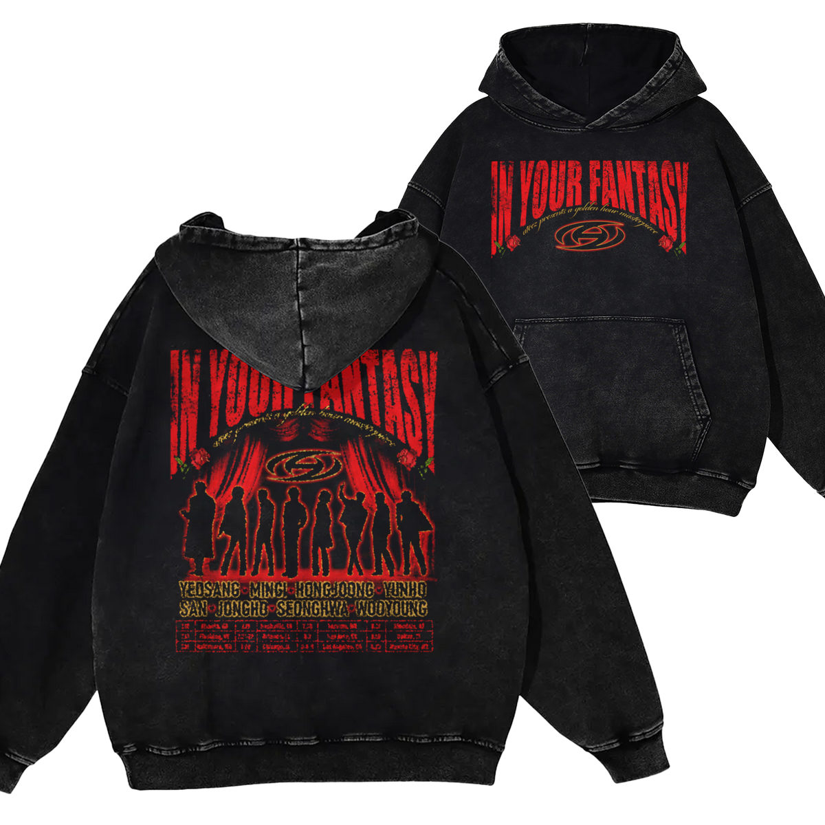 Ateez In Your Fantasy Tour Front and Back Shirt – Beyond The Shirt