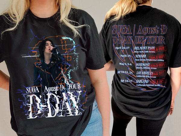 Suga Agust D Tour D-Day deals T-Shirt XL