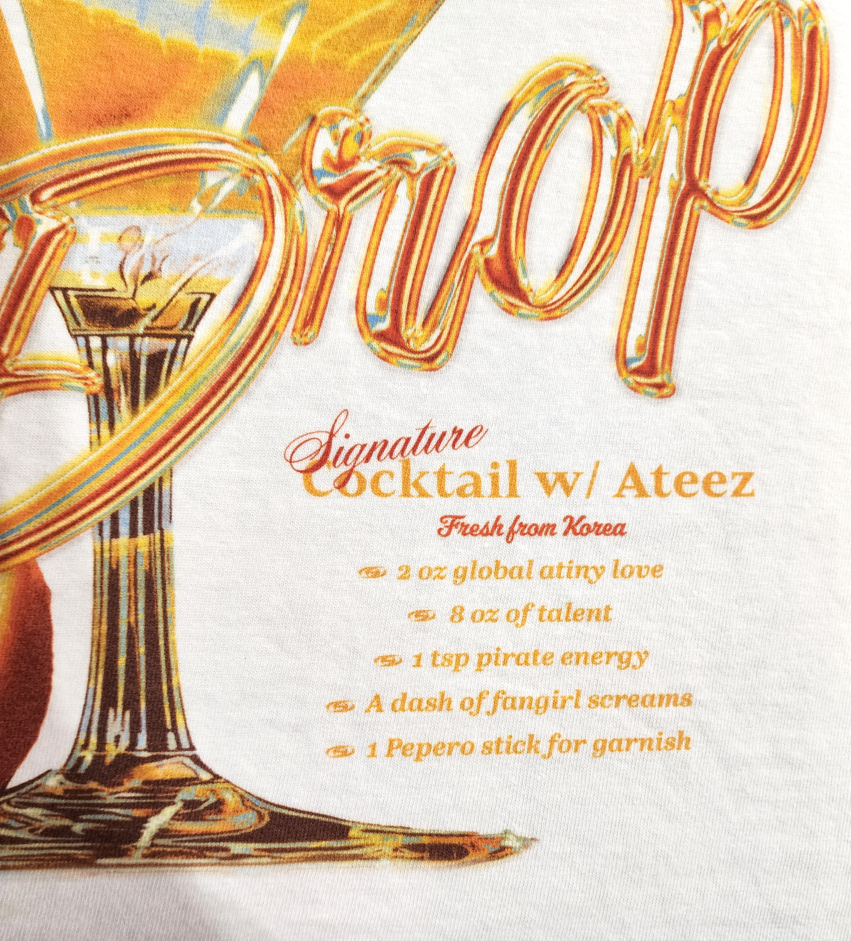 Ateez Lemon Drop T-Shirt and Crop