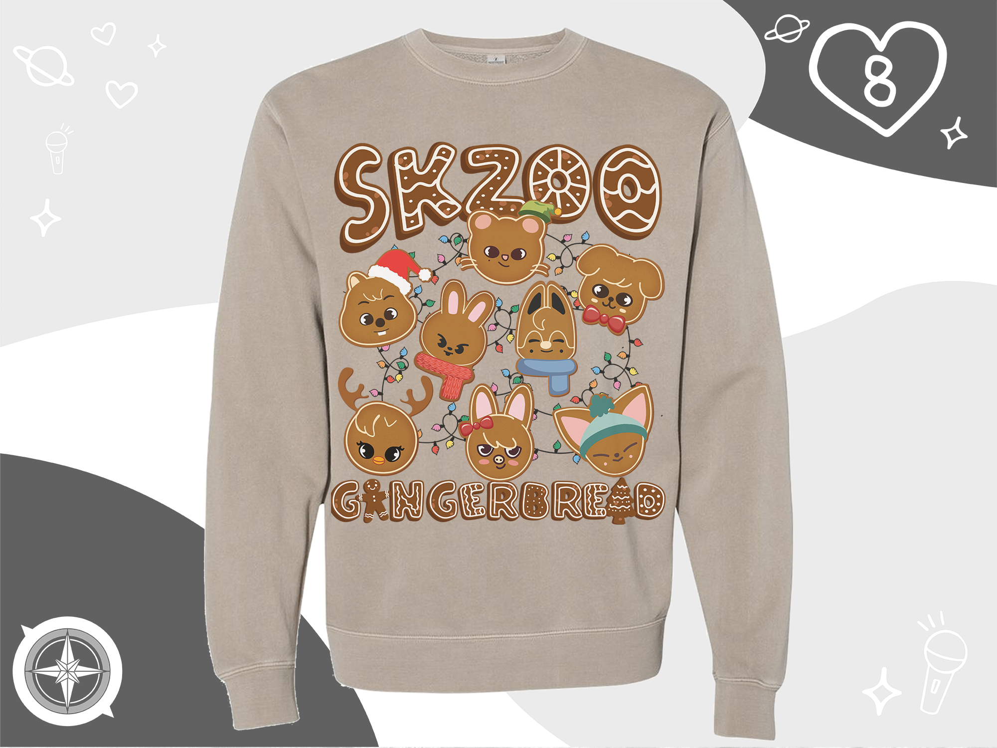 SKZOO Gingerbread Christmas Sweatshirt - Limited Time!