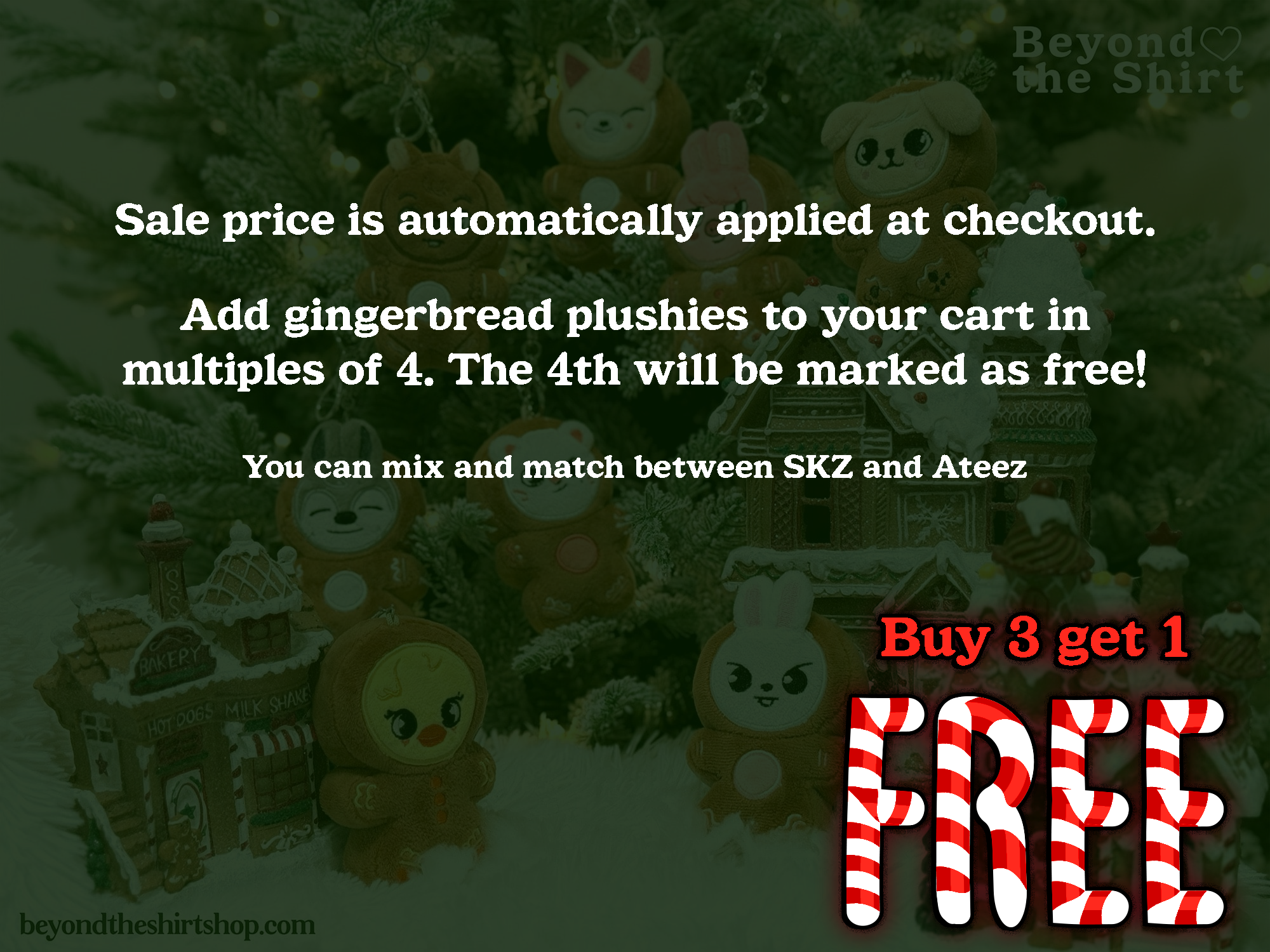 SKZOO Gingerbread Plush Keychain Ornament