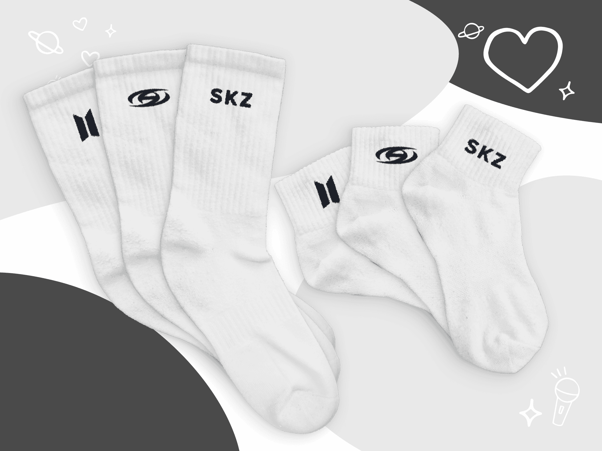Workout Socks Multi Group - In Stock!