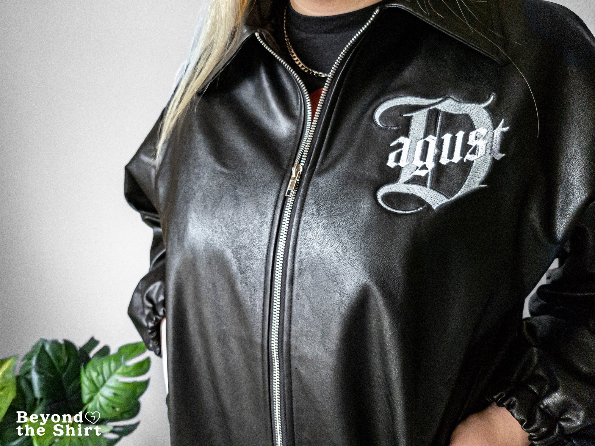 Agust D Faux Leather Jacket