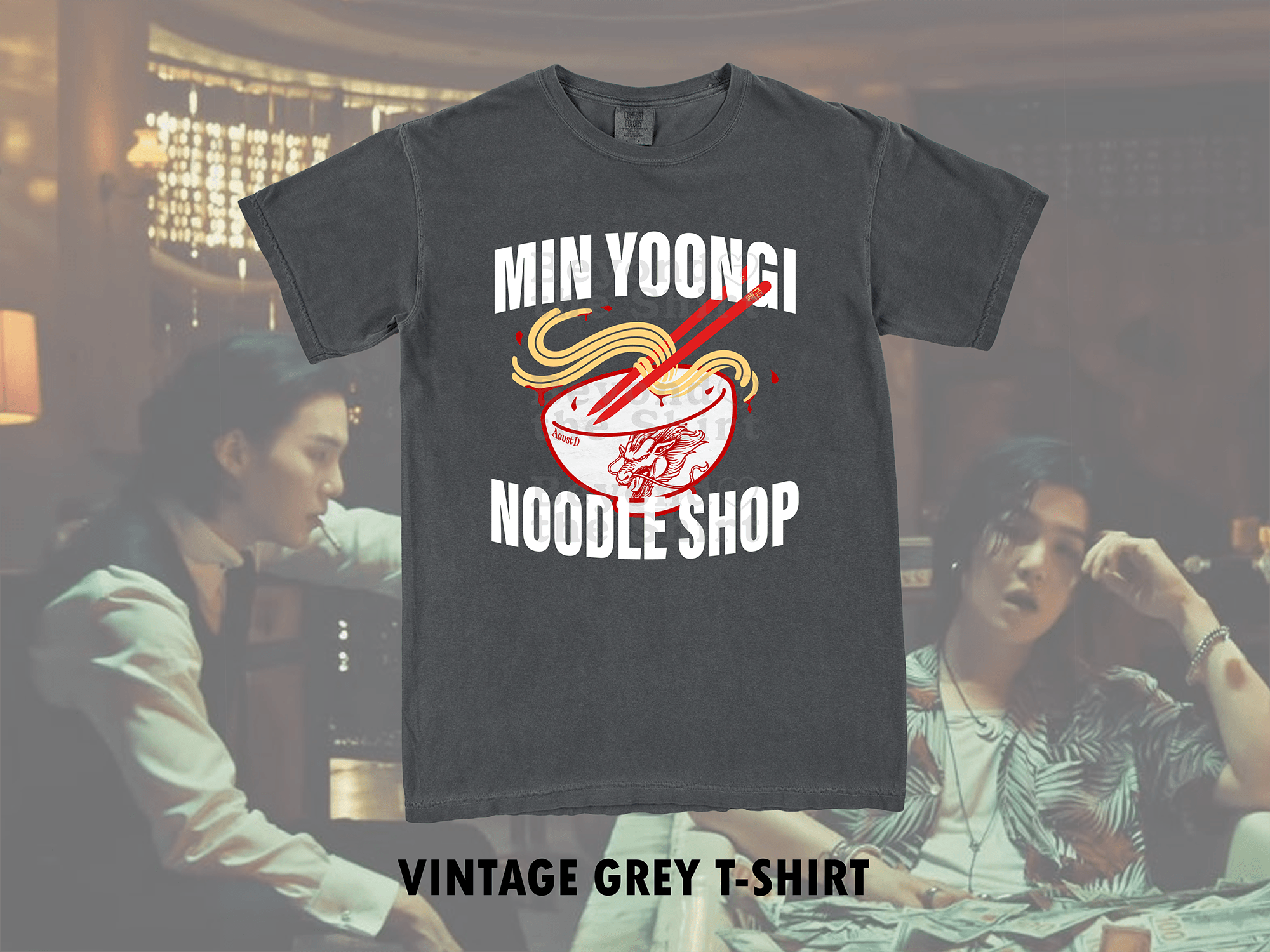 Min Yoongi Noodle Shop T-Shirts