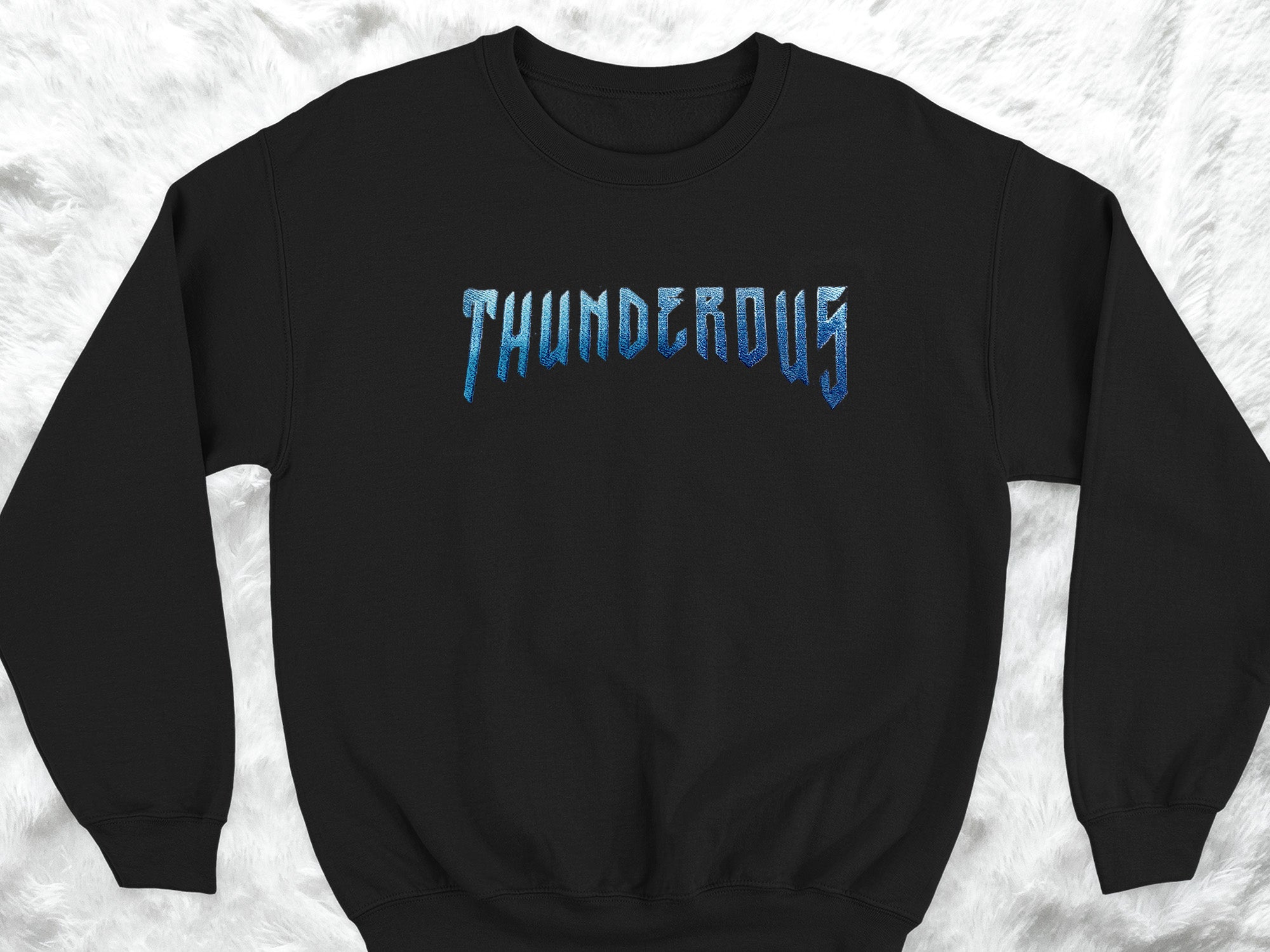 Thunderous Embroidery Shirts and Sweatshirts