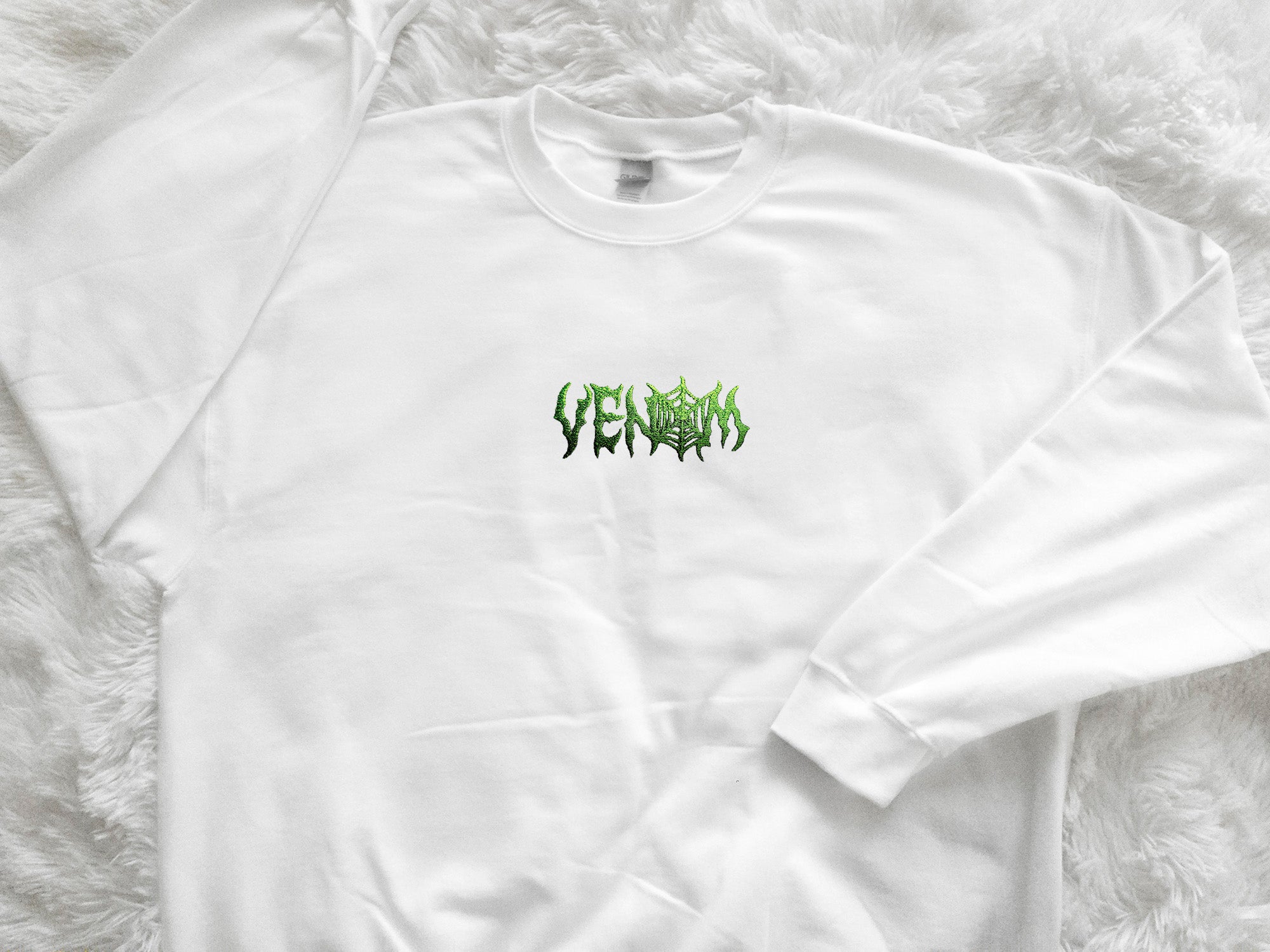 Venom Embroidery Shirts and Sweatshirts