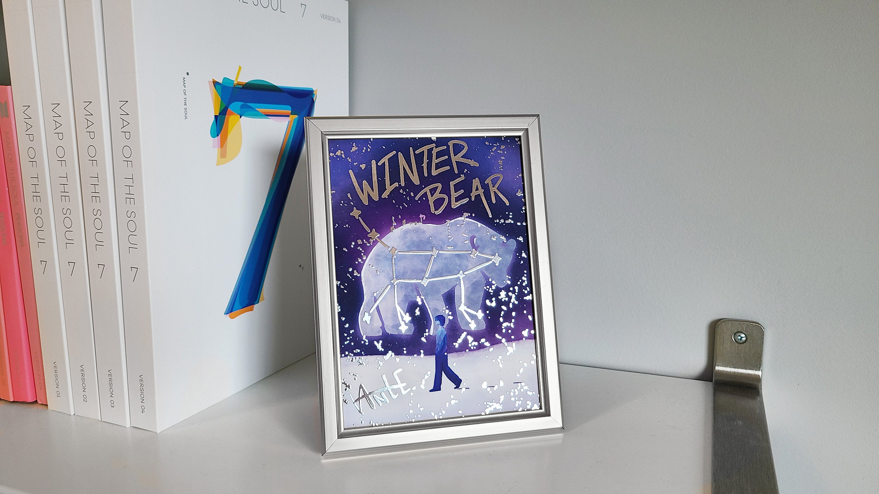 Vante Winter Bear Silver Foil Print